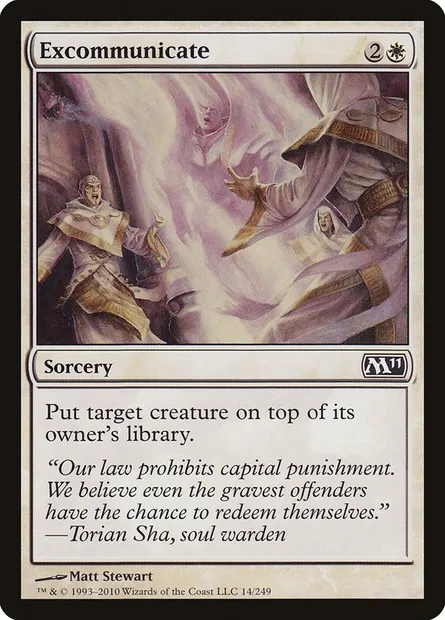 Excommunicate, Magic card M11 14 — Magic 2011 set
