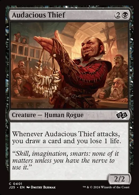 Audacious Thief, Magic card J25 401 — Foundations Jumpstart set