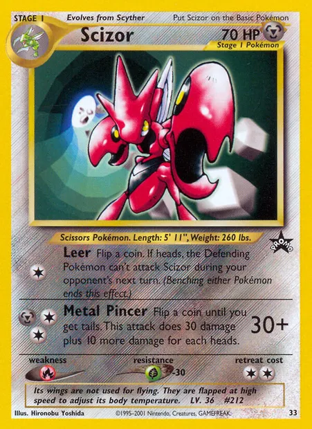 Scizor, Pokémon card WP 33 — Wizards Black Star Promos set