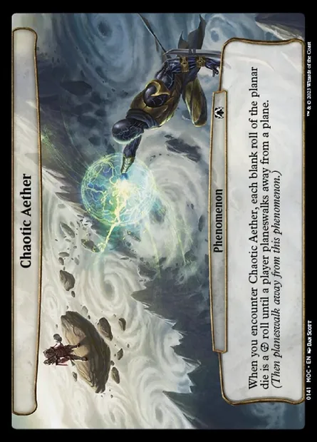 Chaotic Aether, Magic card MOC 141 — March of the Machine Commander set