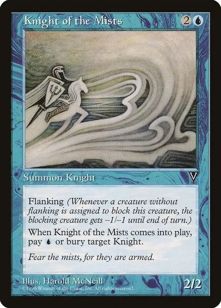 Chevalier des brumes, carte Magic VIS 36 — extension Visions