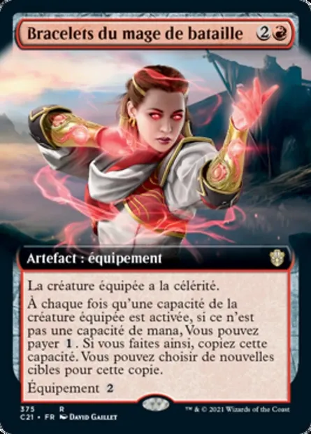 Bracelets du mage de bataille, carte Magic C21 375 — extension Commander 2021