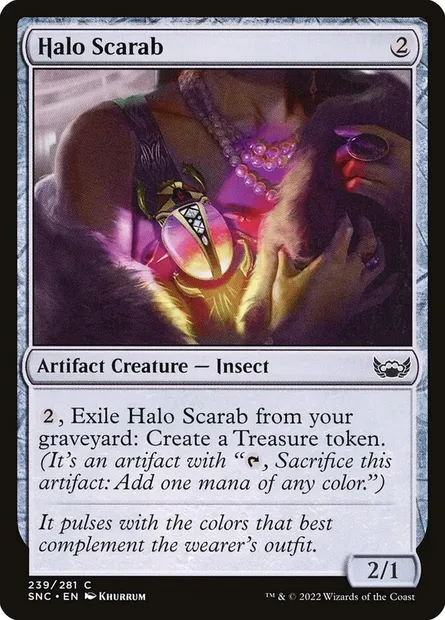 Halo Scarab, Magic card SNC 239 — Streets of New Capenna set