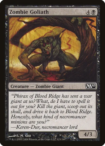 Zombie Goliath, Magic card M10 123 — Magic 2010 set