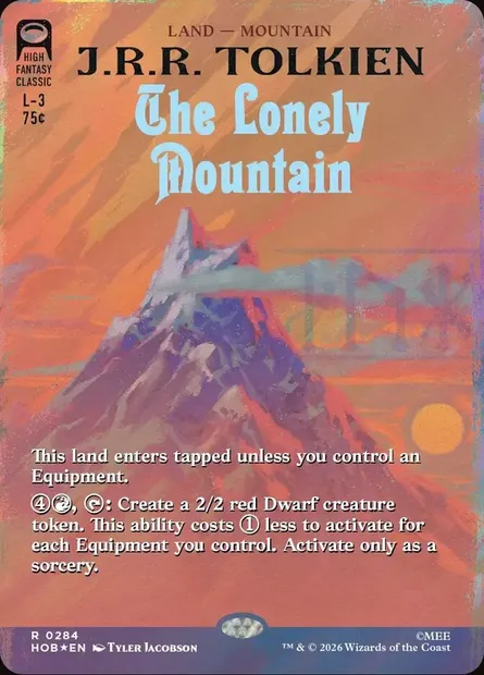 The Lonely Mountain, Magic card HOB 284 — The Hobbit set