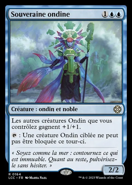 Souveraine ondine, carte Magic LCC 164 — extension The Lost Caverns of Ixalan Commander
