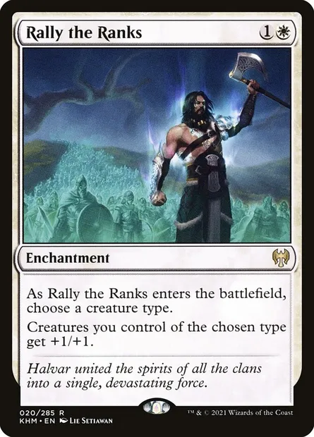 Rally the Ranks, Magic card KHM 20 — Kaldheim set