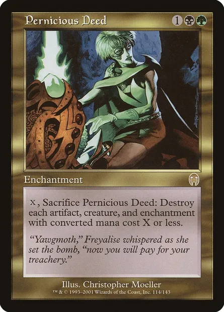 Pernicious Deed, Magic card APC 114 — Apocalypse set