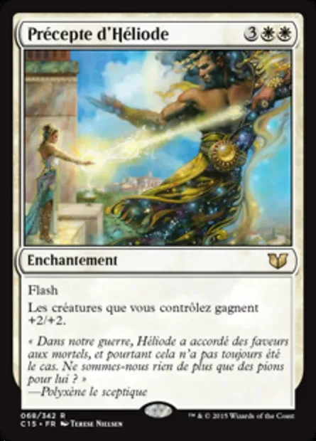 Précepte d'Héliode, carte Magic C15 68 — extension Commander 2015