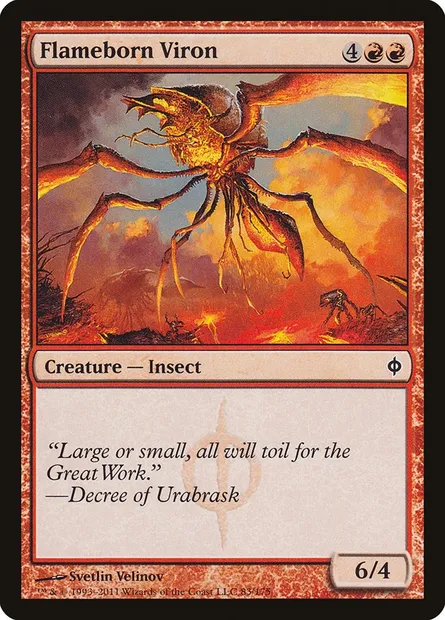 Flameborn Viron, Magic card NPH 83 — New Phyrexia set