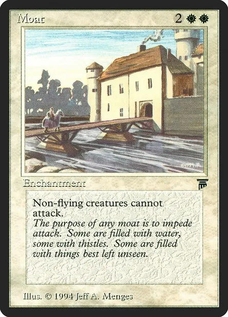 Moat, carte Magic LEG 28 — extension Legends