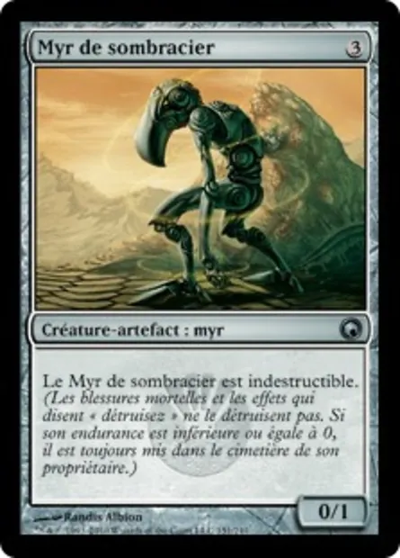 Myr de sombracier, carte Magic SOM 151 — extension Cicatrices de Mirrodin