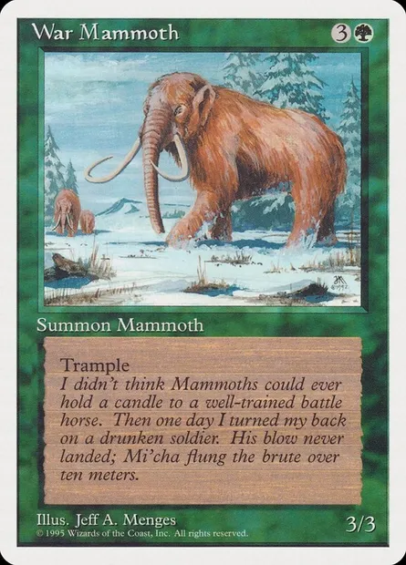 War Mammoth, Magic card RQS 44 — Rivals Quick Start Set set