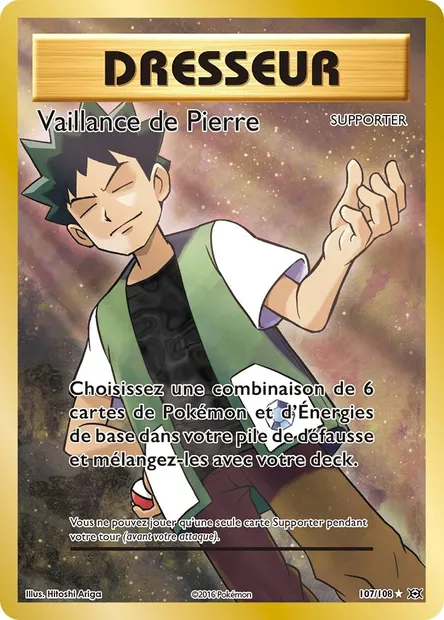 Vaillance de Pierre, carte Pokémon EVO 107 — extension Évolutions
