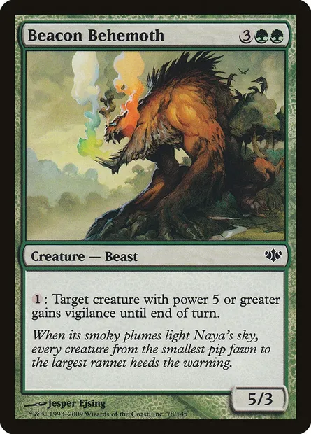Beacon Behemoth, Magic card CON 78 — Conflux set