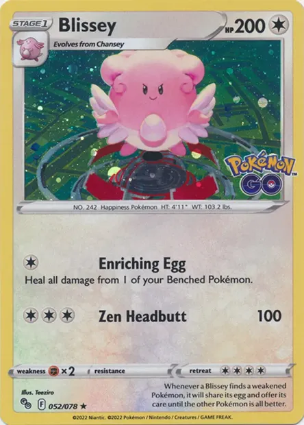 Blissey, Pokémon card PR 052 — Assorted Promos set