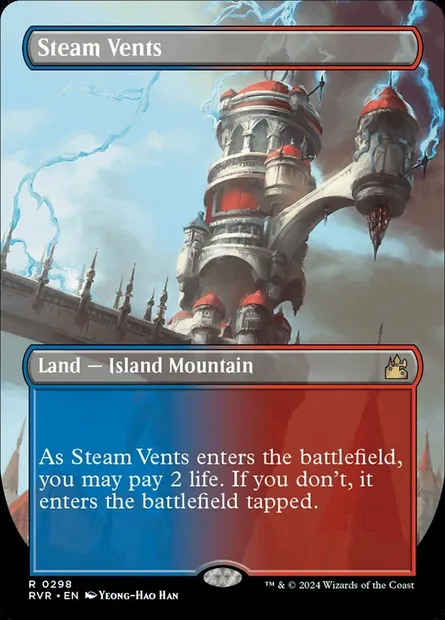 Steam Vents, Magic card RVR 298 — Ravnica Remastered set