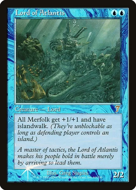 Lord of Atlantis, Magic card 7ED 83★ — Seventh Edition set