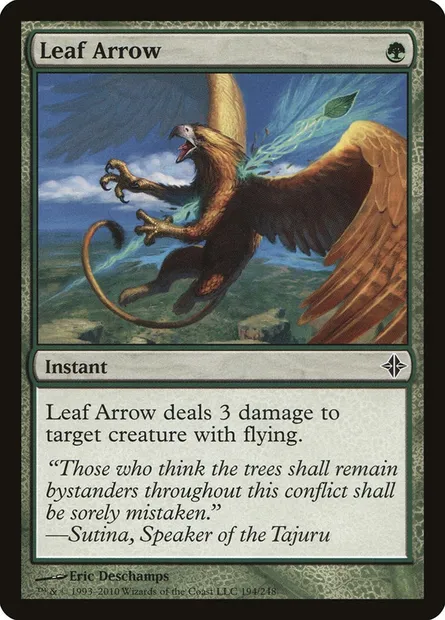 Leaf Arrow, Magic card ROE 194 — Rise of the Eldrazi set