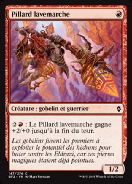 Pillard lavemarche, carte Magic BFZ 147 — extension La bataille de Zendikar