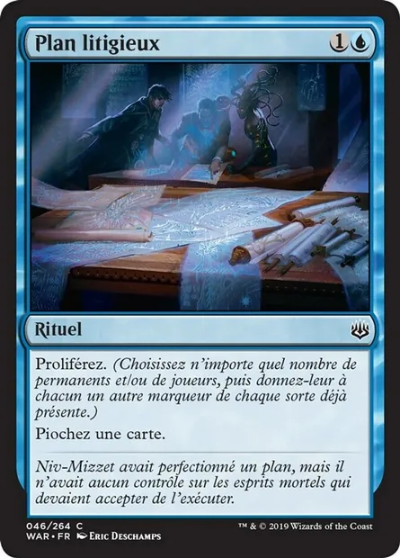 Plan litigieux, carte Magic WAR 46 — extension La guerre des Planeswalkers