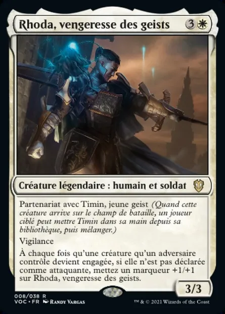 Rhoda, vengeresse des geists, carte Magic VOC 8 — extension Crimson Vow Commander