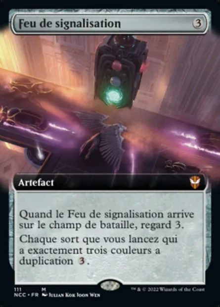 Feu de signalisation, carte Magic NCC 111 — extension New Capenna Commander