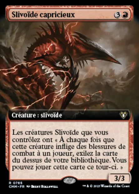 Slivoïde capricieux, carte Magic CMM 765 — extension Commander Masters