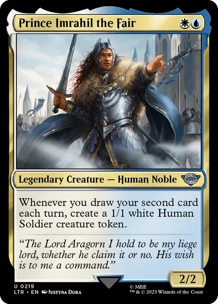 Prince Imrahil the Fair, Magic card LTR 219 — The Lord of the Rings: Tales of Middle-earth set
