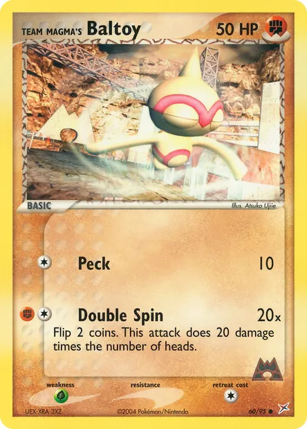 Team Magma's Baltoy, Pokémon card MA 60 — Team Magma vs Team Aqua set