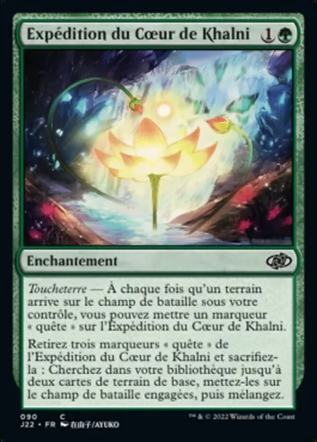 Expédition du Cœur de Khalni, carte Magic J22 90 — extension Jumpstart 2022