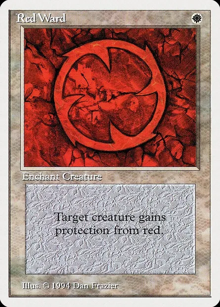 Red Ward, Magic card SUM 33 — Summer Magic / Edgar set