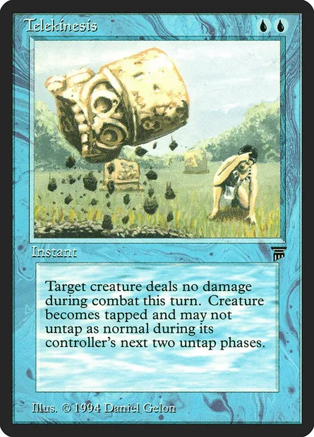 Telekinesis, Magic card LEG 79 — Legends set
