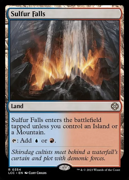 Sulfur Falls, Magic card LCC 354 — The Lost Caverns of Ixalan Commander set