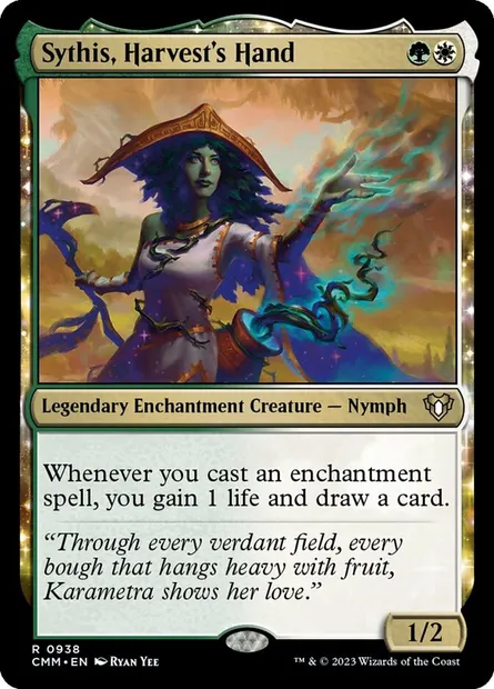 Sythis, Harvest's Hand, Magic card CMM 938 — Commander Masters set