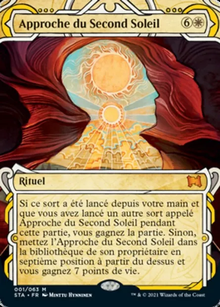 Approche du Second Soleil, carte Magic STA 1 — extension Strixhaven Mystical Archive
