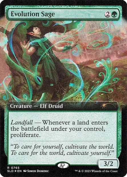 Evolution Sage, Magic card SLD 765 — Secret Lair Drop set