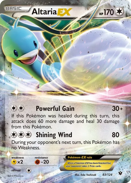 Altaria EX, Pokémon card FCO 83 — Fates Collide set