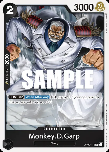 Monkey D. Garp, carte One Piece OP02-115 — extension PARAMOUNT WAR