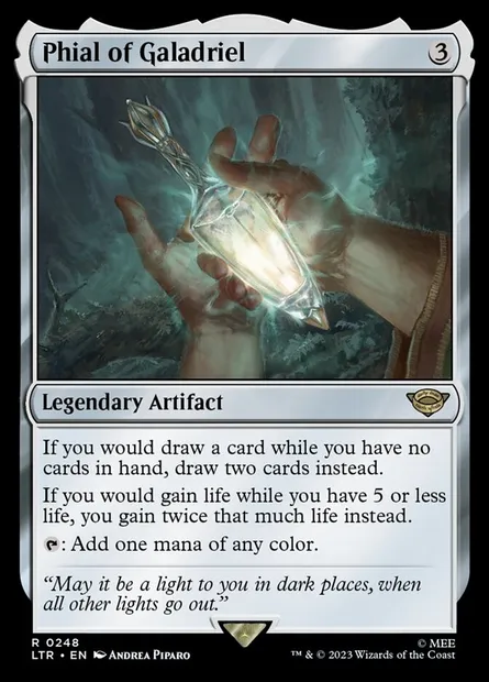 Phial of Galadriel, Magic card LTR 248 — The Lord of the Rings: Tales of Middle-earth set