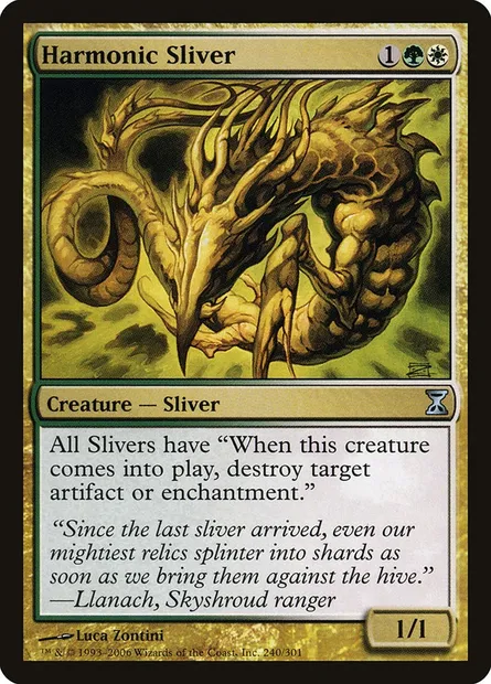 Harmonic Sliver, Magic card TSP 240 — Time Spiral set