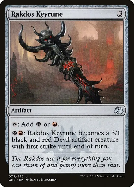 Rakdos Keyrune, Magic card GK2 75 — RNA Guild Kit set
