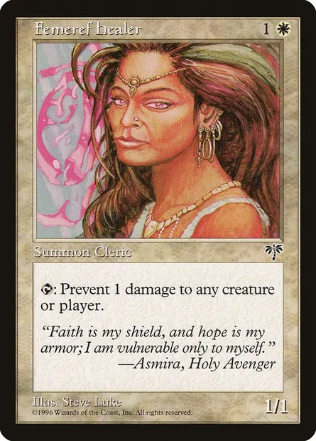 Femeref Healer, Magic card MIR 17 — Mirage set