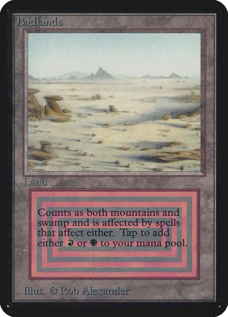 Badlands, Magic card LEA 277 — Limited Edition Alpha set