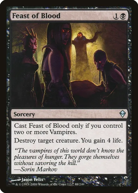 Feast of Blood, Magic card ZEN 88 — Zendikar set