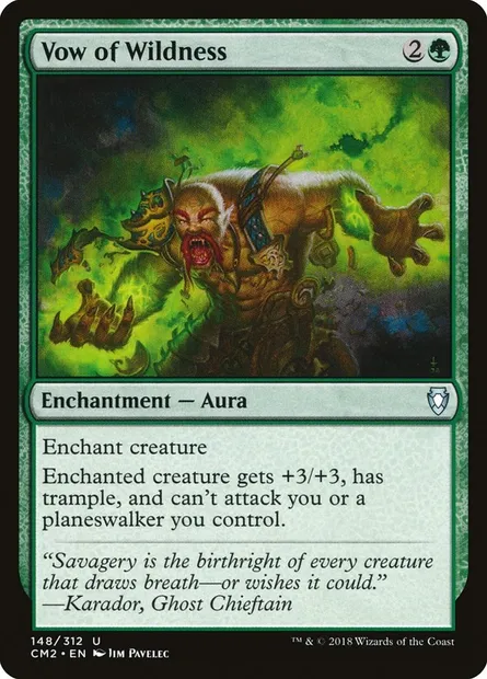Vow of Wildness, Magic card CM2 148 — Commander Anthology Volume II set