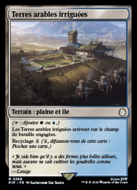 Terres arables irriguées, carte Magic PIP 268 — extension Fallout