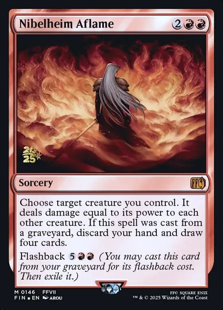 Nibelheim Aflame, Magic card PFIN 146s — Final Fantasy Promos set