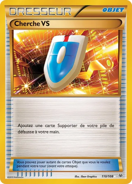 Cherche VS, carte Pokémon ROS 110 — extension Ciel Rugissant