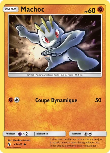 Machoc, carte Pokémon GRI 63 — extension Gardiens Ascendants